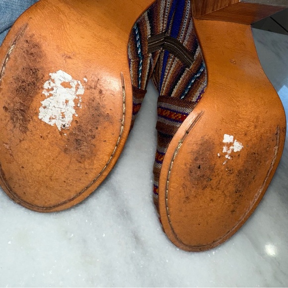 Fortress of Inca Ankle Boots Booties-Multicolor Canvas-Made in Peru-US Size 8 - Picture 8 of 10